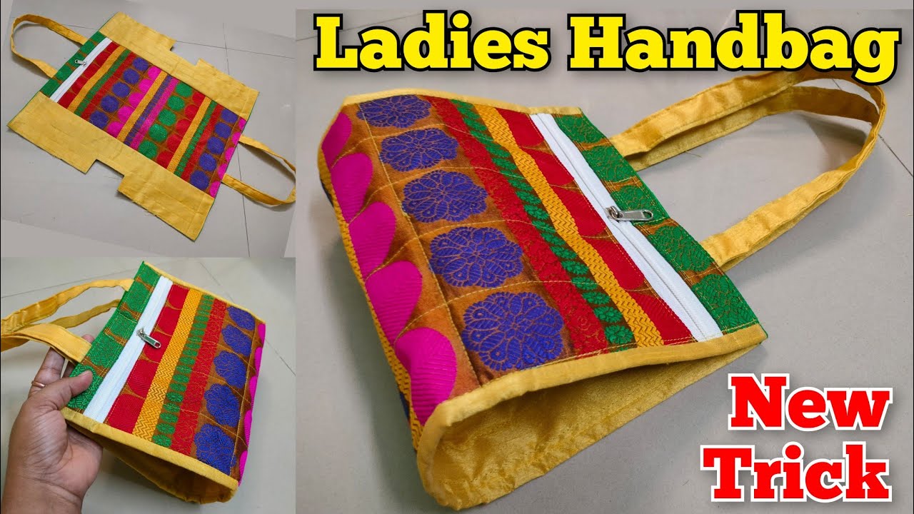 How to make Beautiful party bag at home | beautiful Khan purse making | hand  bag cutting stitching - YouTube