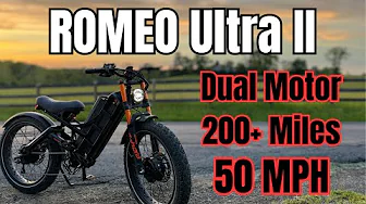 50 MPH Dual Motor E-Bike Has Crazy Range - Eahora Romeo Ultra II