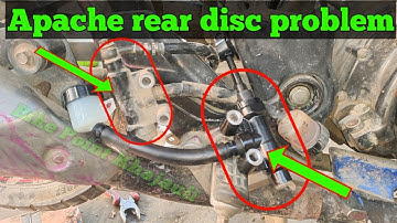 How to apache rtr 160,180 rear disc problem | apache rtr rear disc brack compressor problems