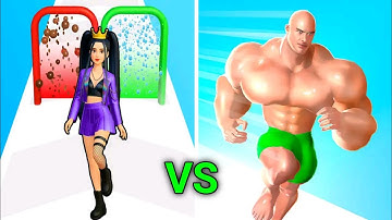 Build A Queen vs Muscle Rush - All Levels Gameplay walkthrough Android iOS