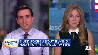 Elon Musk jokes about buying Manchester United on Twitter screenshot 1