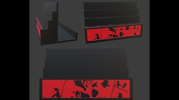 Nintendo Switch Dock Modeling - Time-lapse (Holds 15 Games w. Changeable Design Plate)