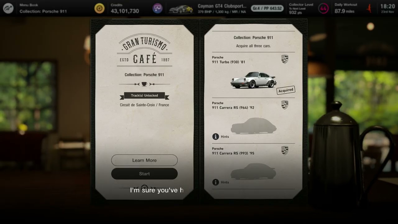 Gran Turismo 7 Menu Book No. 31 Collection: Porsche 911