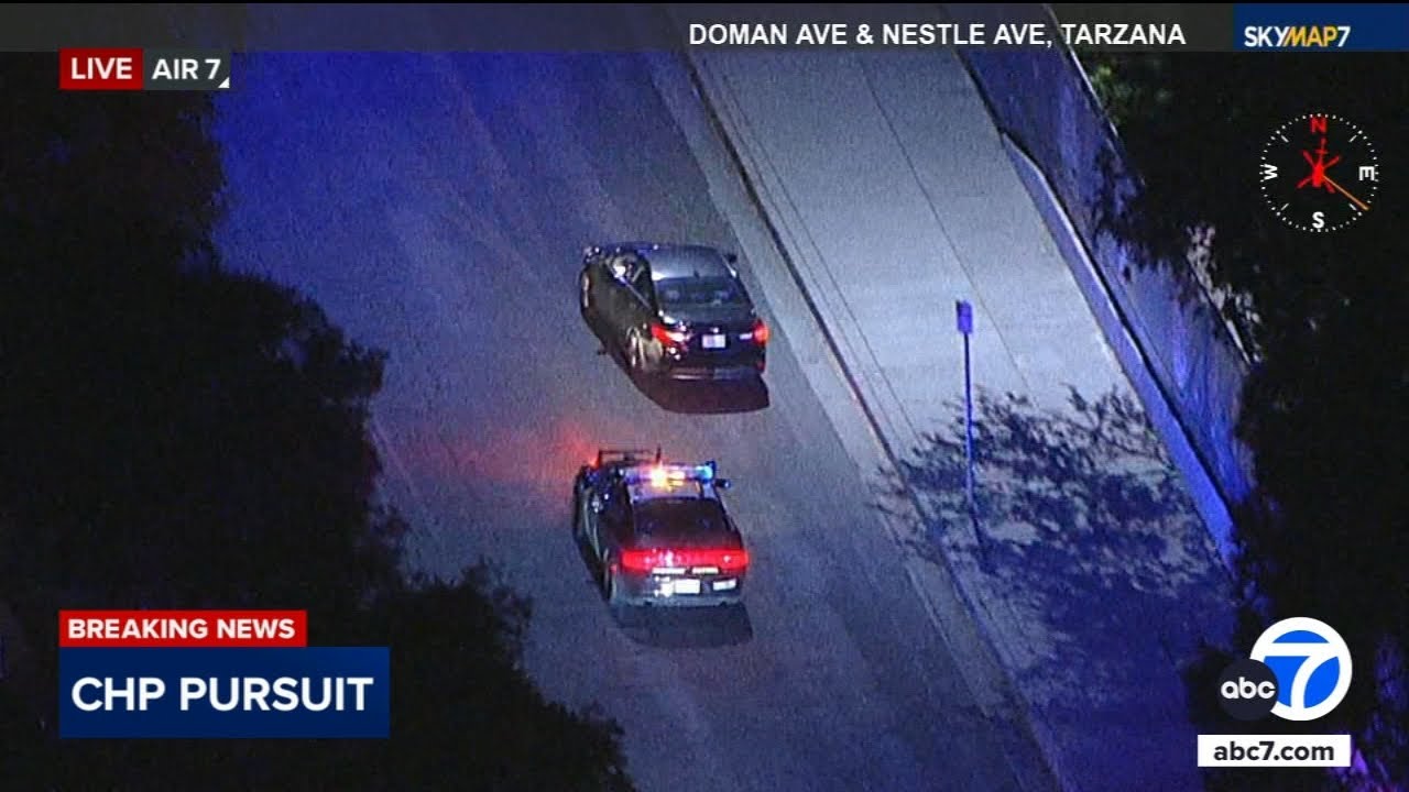 CHP uses PIT maneuvers to end chaotic chase in LA neighborhood - YouTube