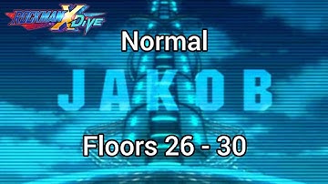 Rockman X DiVE - [Blind Run] Jakob Orbital Elevator [Floors 26 - 30 Normal]