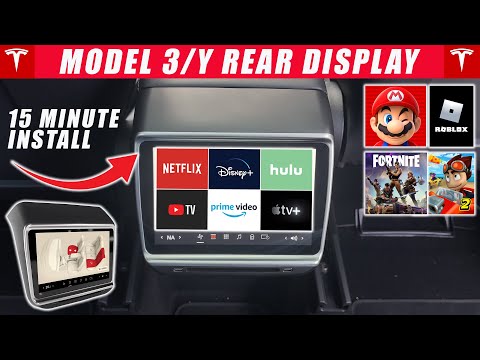 NEW 2023 Tesla Model Y/3 Rear Climate Control Display Upgrade - BEST One Yet!