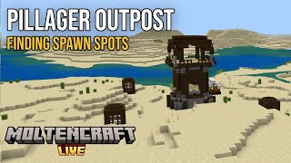LIVE Pillager Outpost Spawn Spots on Minecraft Moltencraft SMP