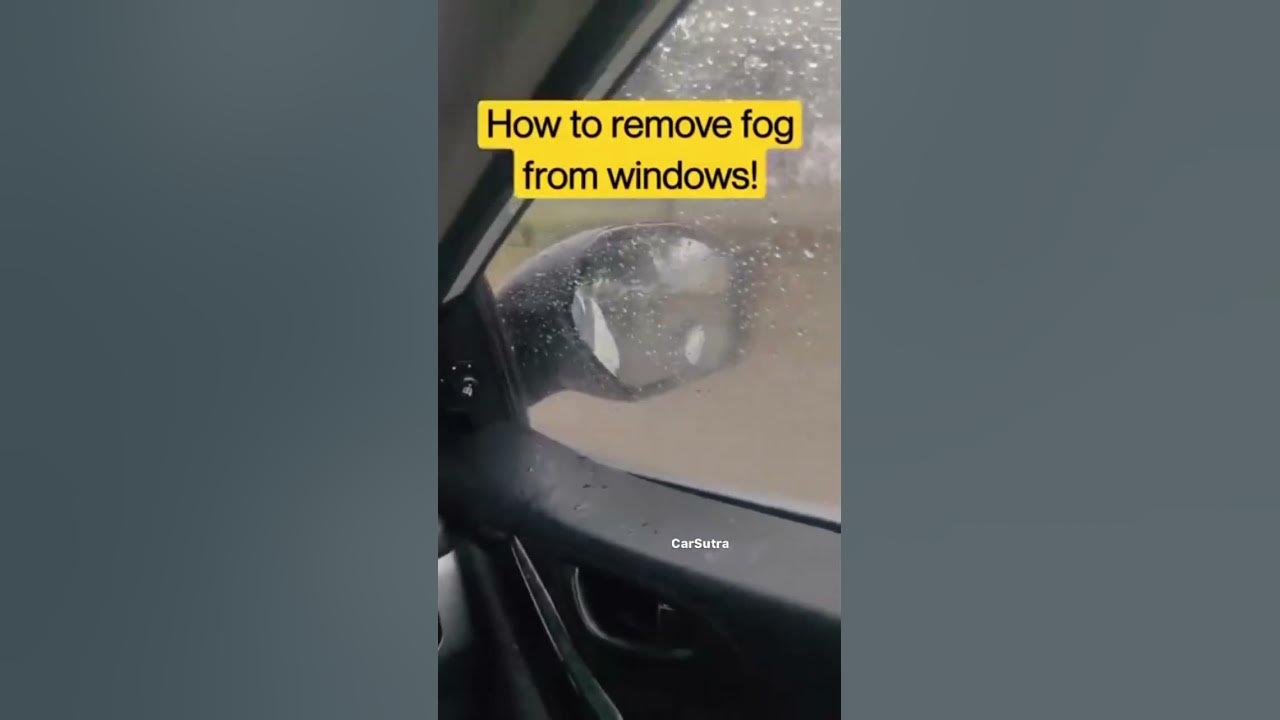 How to remove Fog from car window in winter/ rain shorts carcare 