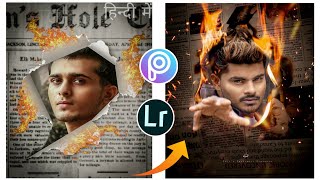 PicsArt Ripped Paper fire photo editing|| Lightroom free preset|| papaya gaikwad photo editing screenshot 4