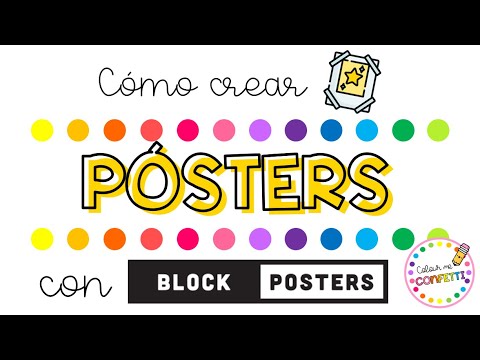 Cómo crear PÓSTERS GIGANTES con BLOCK POSTERS 💗 Colour me Confetti 