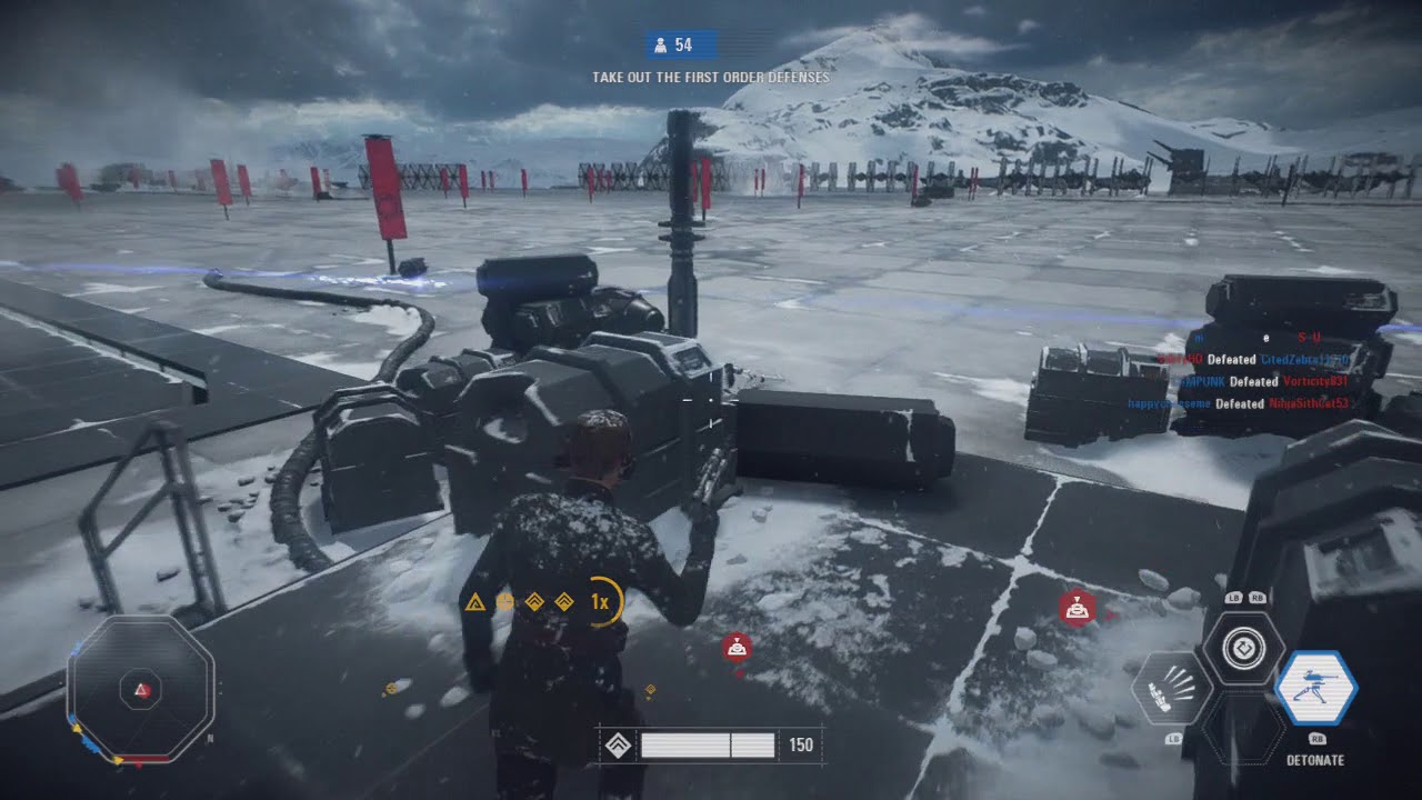 Star Wars Battlefront 2 Galactic Assault Center][Starkiller Base] Resistance Gameplay