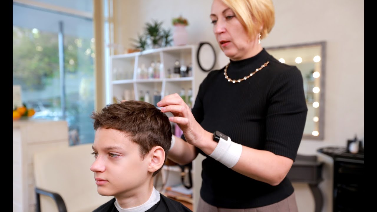 ✂️(ASMR) Charity day. Free haircut for a young man and full grooming from hairstylist Alena 