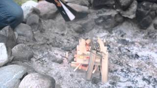 How to stoke a fire in under one minute - with the Windtinder fire stoking fan.