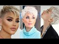 Hair dye colors ¶ short hair cut ideas for womens to look younger #shortpixihaircut