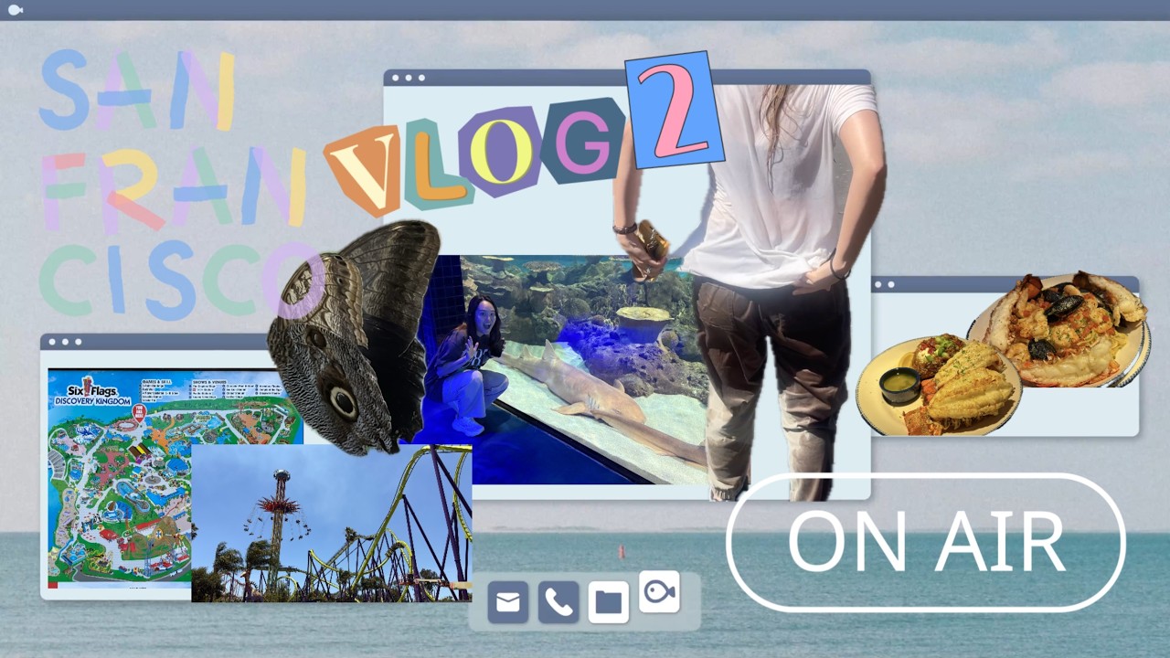 Vlog #26ㅣ샌프란시스코여행브이로그2✈️ㅣ식스플래그즈에가다🎡🎢