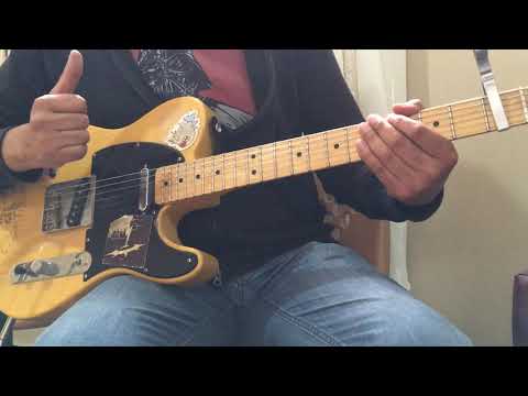 fret the first and the second string in the third fret