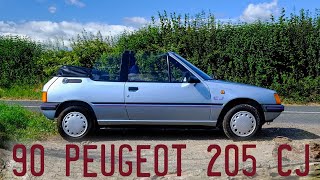 1990 Peugeot 205 CJ Convertible Goes for a drive