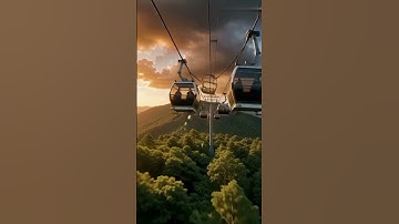 Cable car crash in mountain forest 🚡🌲