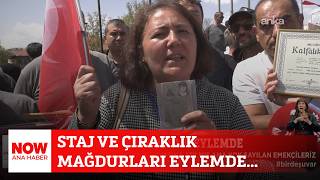 Staj ve çıraklık mağdurları eylemde... 11 Mayıs 2026 Selçuk Tepeli ile NOW Ana Haber