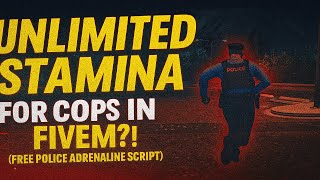 💉 UNLIMITED STAMINA for COPS in FiveM! (FREE Police Adrenaline Script!)