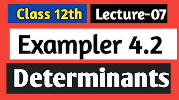 🛑 Example of exercise 4.2 class 12 maths ll properties of determinants ll Er Mukesh sir