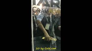 20 kg Gold Dubai Airport | 20 kg gold bar in glass box challenge completed |