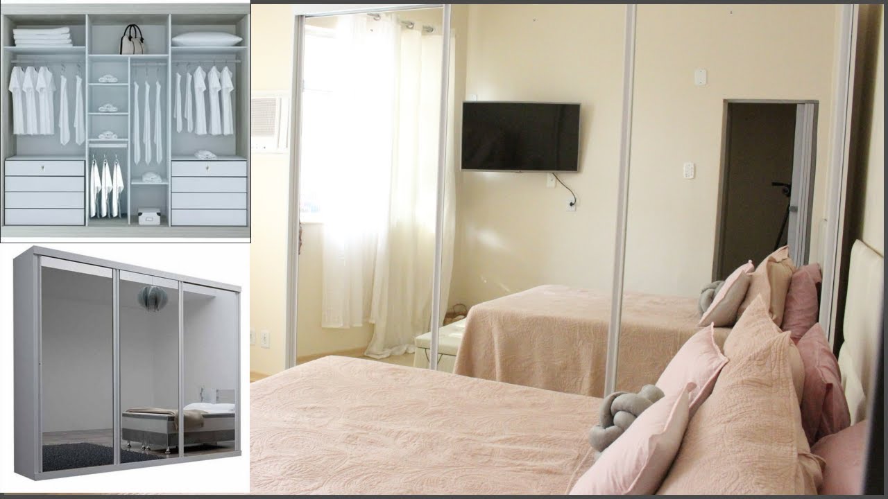 GUARDA ROUPA ESPELHADO PORTA DE CORRER VALE APENA? VALOR I MEDIDAS I DETALHES I GUARDANDO AS ROUPAS