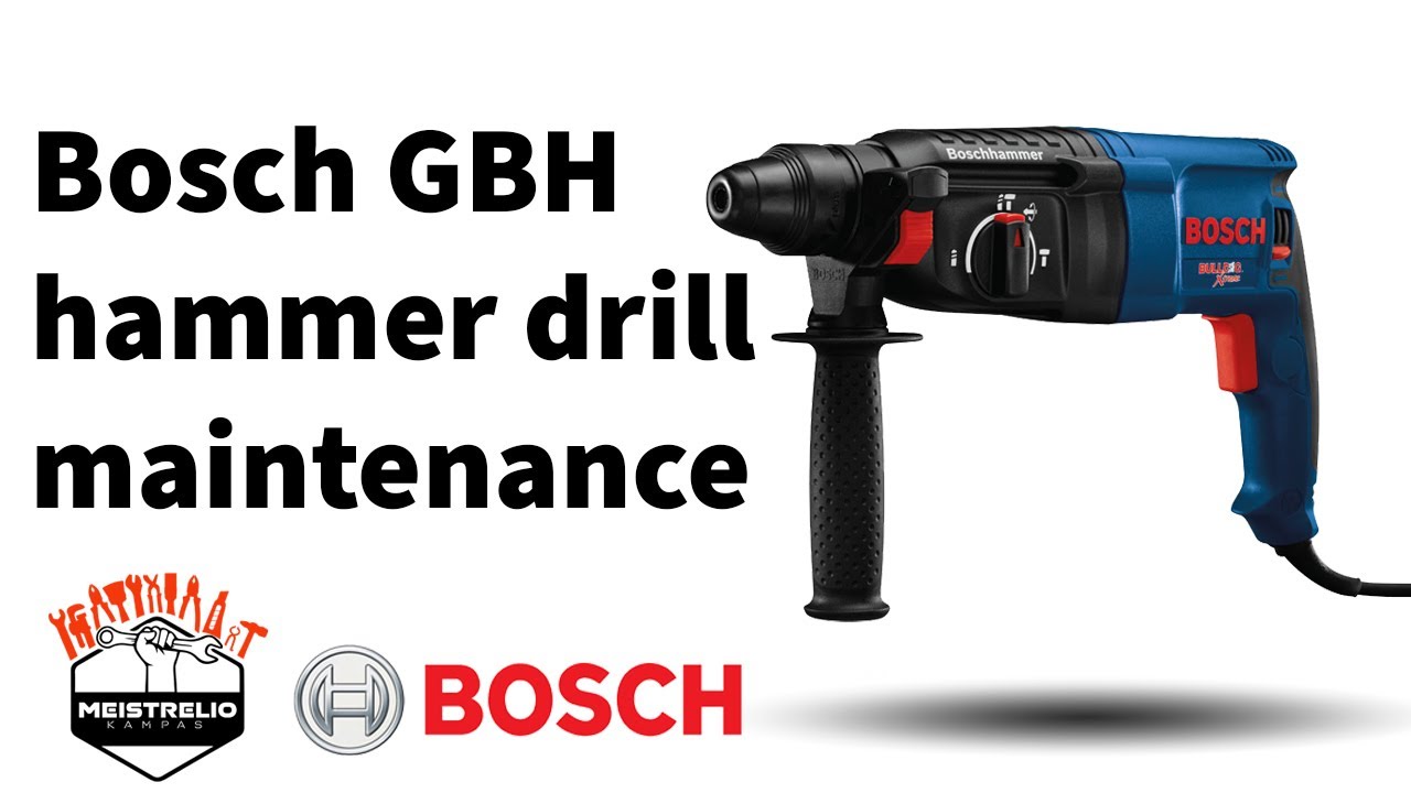 Step by step Bosch GBH 2 24 DFR hammer drill service maintenance