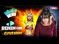 FF Redeem Code Giveaway 💥 Custom Giveaway 💥 Free Fire Live #girllive