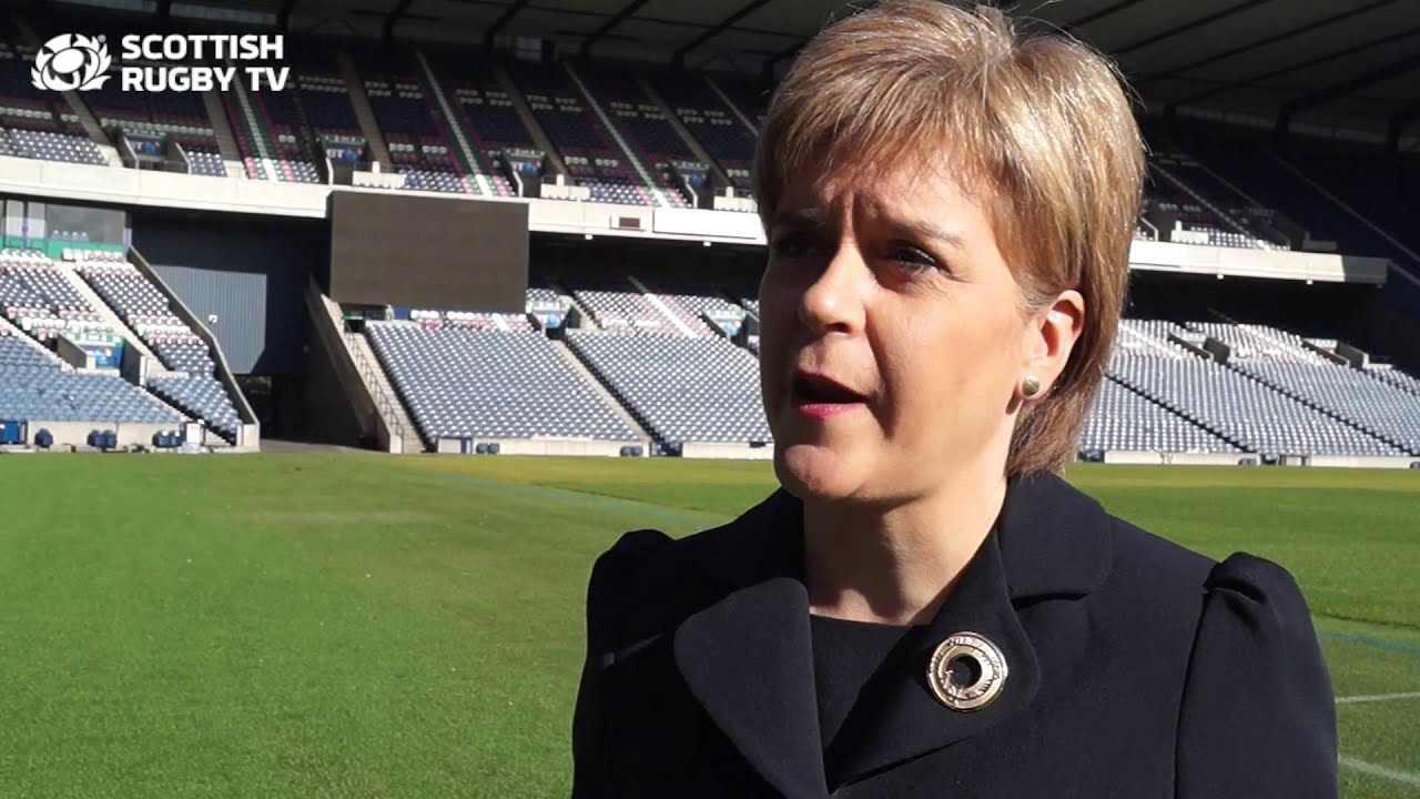 First Minister of Scotland Nicola Sturgeon visits BT Murrayfield