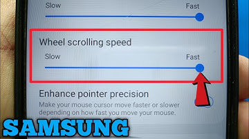How to Adjust Wheel Scrolling Speed on Samsung Galaxy A02 | Mouse and Trackpad