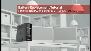 CyberPower Battery Replacement Tutorial for Intelligent LCD UPS Series 850-1,000VA (BRG Models)