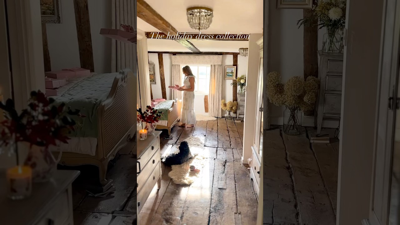 The Christmas holiday dress collection from Floraison Lane ad