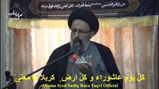 kullu yawmin ashura wa kullu arzin Karbala|Sadiq Raza
