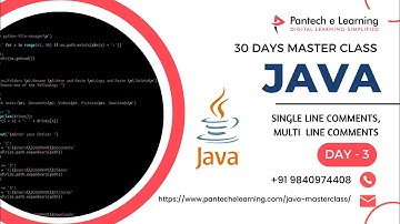 DAY 3 Java Comments – Single line comments,multi-line comments | 30 Days Java Master Class