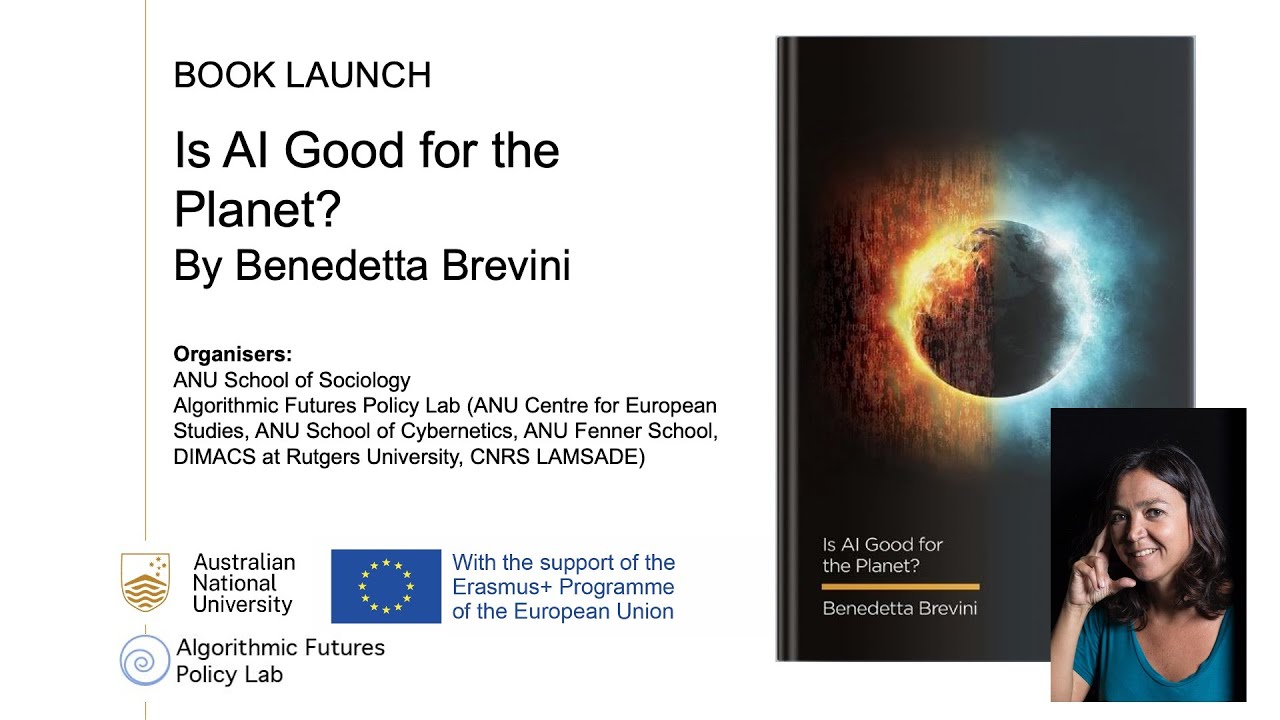 Book launch is ai good for the planet by benedetta brevini youtube