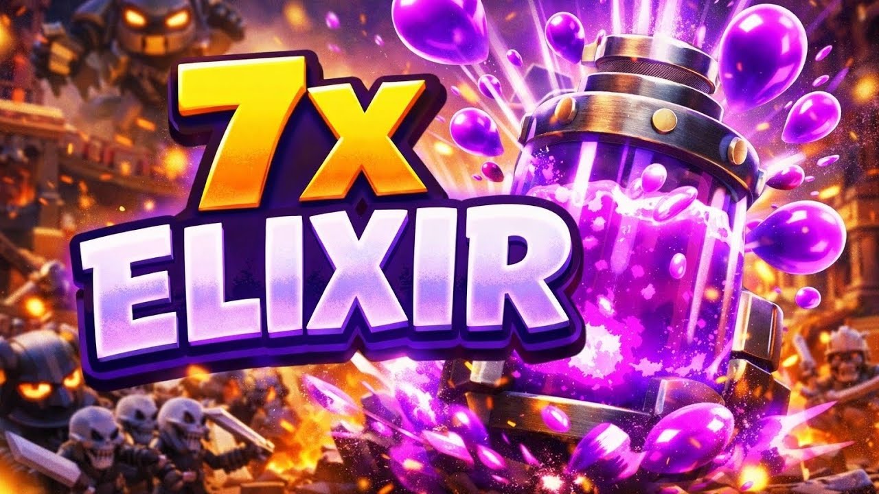 7x Elixir Challenge | Clash Royale - YouTube