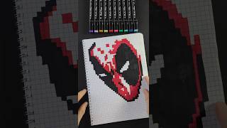 Pixel Art Masterpiece: Deadpool Edition #pixel #pixelideas