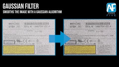 Gaussian Filter: Smooth the Image with a Gaussian Algorithm in Amped FIVE