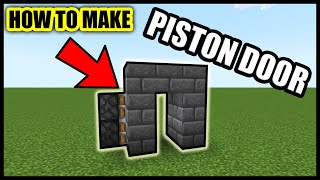 How To Make A Piston Door In Minecraft! (EASY)