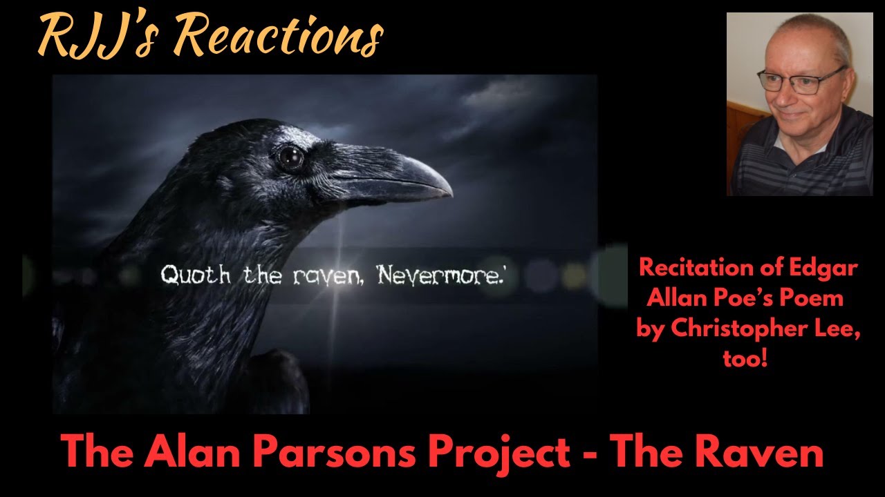 Проект Алана Парсонса и стихотворение По в исполнении Кристофера Ли — The Raven 🇨🇦 Реакция RJJ