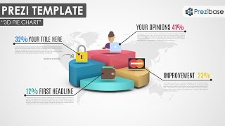 3D Pie Chart - Prezi Template