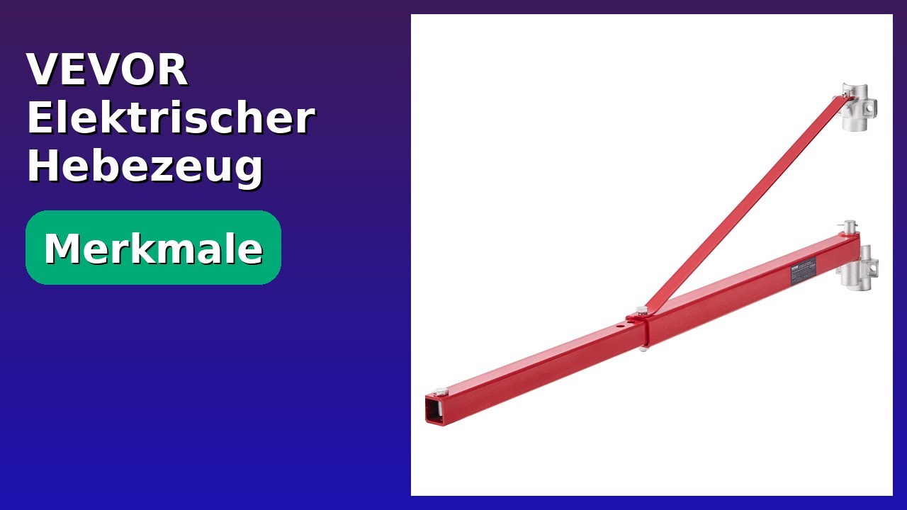 BEWERTUNG (2025): VEVOR Elektrischer Hebezeug 600kg. WESENTLICHE Einzelheiten