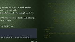 How to Display a PDF on an HTML Webpage with Working Hyperlinks