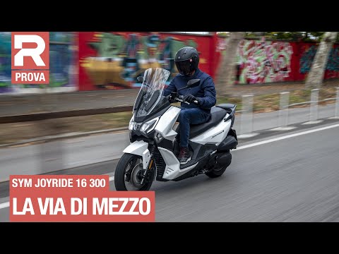 Video Sym Joyride 16 300 - Prova - scooter a ruote alte o GT? - youtube