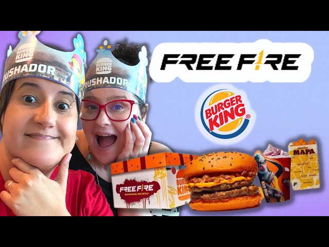 Garena Free Fire - E aí, gemadão! Se bater a fome é só colar no BK que tá  rolando novos combos Free Fire. 💎 Come aquele burgão e ainda ganha uns  dimas. 🍔