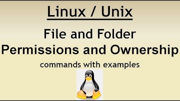 How To Change Linux/Unix File and Folder Permissions and Ownership (chmod,chown) / Linux Tutorials