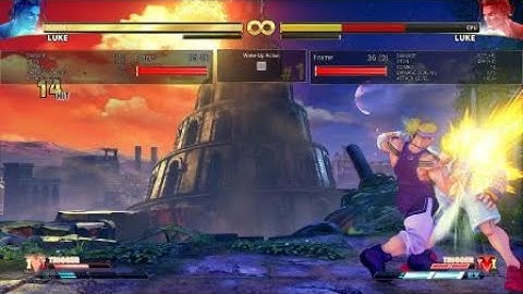 STREET FIGHTER V Luke corner combos with vskill1 vtrigger1 bait setup