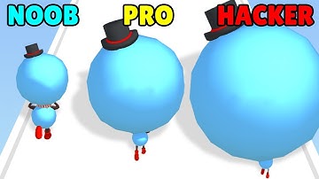 Big Head Run! NOOB vs PRO vs HACKER