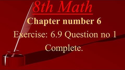8th class math | exercise 6.9 |  Q no 1 complete |  Factorization, Simultaneous Equations